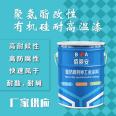 Polyurethane modified organosilicon high-temperature resistant paint for heating furnace heat exchanger flue, resistant to various chemical atmospheres