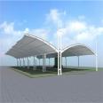 Yanyu membrane structure parking shed 7-shaped steel structure canopy Charging station shed is simple and beautiful