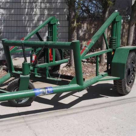 Cable hydraulic trailer multifunctional pay-off truck, cable transportation cannon truck can support customization