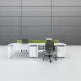 Four person computer office desk and chair combination office desk, four person screen work desk, office furniture