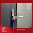 Easy to install frameless glass swing doors and windows on the right side of the door. Manufacturer: