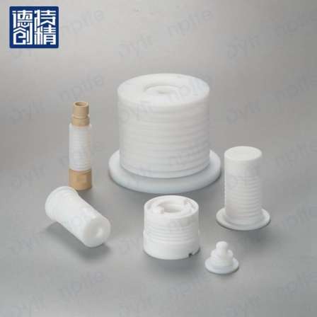 Dechuang PTFE Filling Machine Elastic Corrugated Parts PTFE Corrugated Pipe Food and Beverage PTFE Products