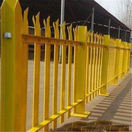 Tailong Park Spray Plastic Pointed Piles European Style Fence Hot Dip Galvanized Iron Fence Customization