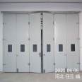 Color steel plate industrial flat door, manual and electric opening, good insulation and timely delivery