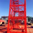 Yibo Construction Equipment Supply: Banana style safety ladder cage for subway foundation pits can be ordered