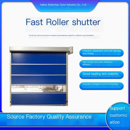 Metal fast Roller shutter, fast completion speed, yellow color, used for shopping malls, shops and super doors