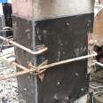 Concrete columns are wrapped with steel plates for punching and pasting, and steel pouring glue is easy to pour in liquid form