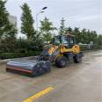 Forklift type sweeping machine engineering sweeping machine residue soil road surface cleaning, sturdy and thickened body