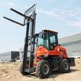 New diesel hydraulic off-road forklift automatic transmission off-road forklift 3.5 ton diesel forklift