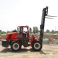 4WD off-road forklift integrated four-wheel lifting diesel forklift warehouse Cart 3t 5t off-road forklift