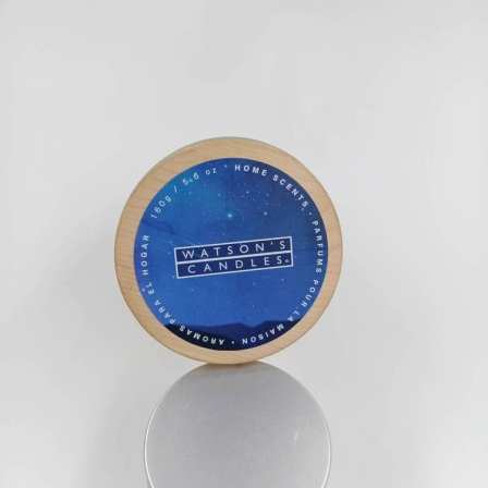 Customized waterproof and strong adhesive candle stickers for printing factories Transparent gilded color rolled daily chemical product label