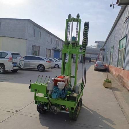 Crawler type photovoltaic pile driver Chuangfeng K880 hydraulic self-propelled solar power generation pile ground nail drilling machine is super flexible