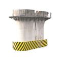 Large bridge pier anti-collision facilities Composite material anti-collision guardrail floating fender