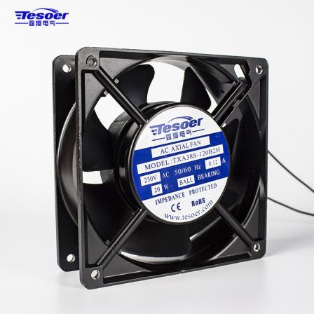 Charging pile fan AC axial flow ball cooling fan 12038 cabinet electrical cabinet distribution box industrial fan