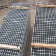 Pressure resistant steel grating, heavy-duty hot-dip galvanized steel grating support, customized anti-skid grid plate