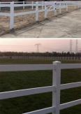 Qige Production Racecourse PVC Fence Farm Ranch River Equestrian Fence Circle Alpaca Pet Amusement Park