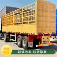 Hook board 13 meter gooseneck storage rail transport vehicle with simple structure and large loading space, flying wing semi trailer