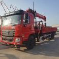 Rear eight wheel crane Dongfeng F5 rear double axle Sany 12 ton straight arm truck mounted crane