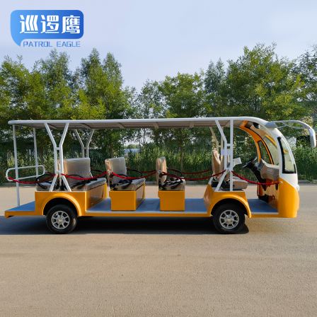 Electric sightseeing Tour bus service, scenic spot, school property, new energy, 11 seat reception car, beautiful appearance