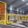 Automatic lifting and unloading of iron plates in the material bin, transportation of iron plates, and delivery of truss production line