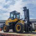 Off road forklift 3t four-wheel drive multi-function hydraulic stacker lift Cart 5t integrated diesel