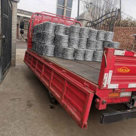 Hot-dip galvanized blade thorn rope Ye Sheng provides spray galvanized machine unit wall rolling cage as needed