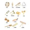 Kindergarten Olf Percussion Instrument Triangle Iron Soundboard Children's Teaching Aids Sand Hammer, Bell Drum, Double Symphony Ring