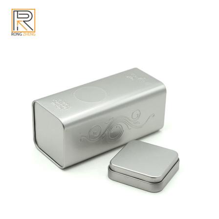 Tinplate tea can, square iron box, square tea can, inner stopper cap, iron can manufacturer customized production