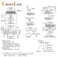 CROWNLINK quick connect CLSH1.27S-XXGNN 1.27mm SMT needle socket pin