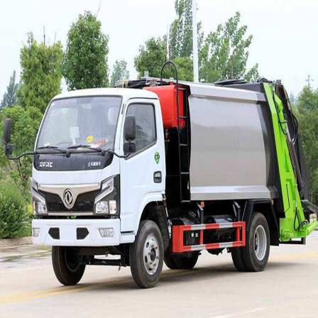 Multi functional 4-way compression Garbage truck delivered to the door by garbage extrusion truck at the airport