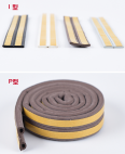 Wooden door anti-collision foam sealing strip EPDM self-adhesive foam strip D-type sound insulation sealing strip