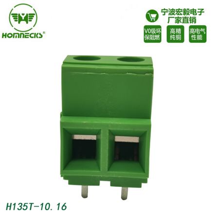 Hongyi 10.16mm spacing large current wiring terminal screw type double row welding pin intelligent lighting H136T