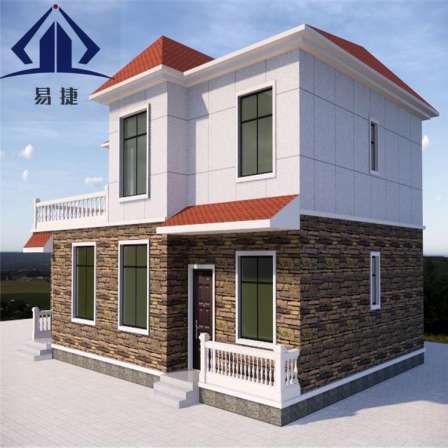 Light steel houses, customized for rural areas, light steel structure houses, and easy construction projects undertaken by Yijie to customize