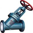 Stainless steel Y-type manual direct current stop valve, ductile iron hard sealing, wear-resistant valve