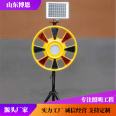 Solar powered rotary lights, intelligent light controlled rotary lights, red and blue traffic warning rotary barricade lights