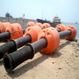 Floating pipe for sediment transportation in offshore scenic spots, combined with river sewage cleaning and floating discharge