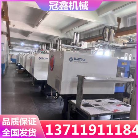 The factory is currently processing a batch of color card drawing and stretching samples for the original second-generation Haitian injection molding machine