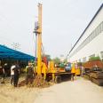 Spiral foundation pile driver, rural mobile drilling machine, self built house foundation drilling machine