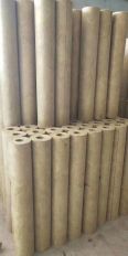 High temperature resistant rock wool pipe shell A-grade fireproof rock wool insulation pipe flame-retardant pipeline insulation pipe