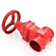 Jingtan Fire Water Valve Z85X Grooved Concealed Stem Gate Valve Lianggong Soft Seal DN100Q Ductile Iron