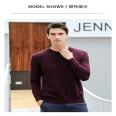 Autumn and Winter New Men's Round Neck 100 Pure Cashmere Sweater Warm Long Sleeve Thickened Bottom Business Top for Men