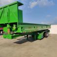 10 meter rear flip semi trailer 9 meter dump trailer can be equipped with electric tarpaulin stainless steel bottom plate