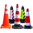 Hongfuxi Red and White Rubber Cone Weighted Plastic Cone Lifting Ring Barrier Cone High Speed Customization