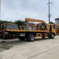 Dongfeng obstacle clearing vehicle with a 6.5-meter board length road rescue truck with a crane attached to the vehicle, a 5-ton one tow two rescue trailer