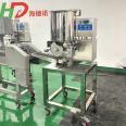 Meat patty forming machine: filling automation for various fillings of Heidenor, forming sticker output