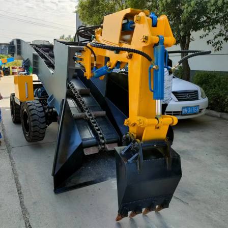 80 type crawler coal mine explosion-proof inclined shaft slag extractor, powerful assistant for electric four-wheel drive scraper loading