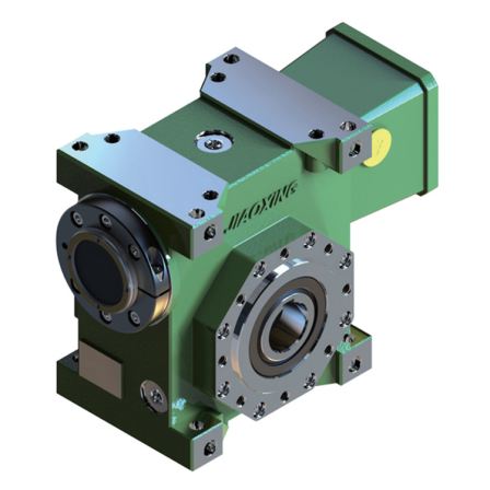 High power 2-arc minute worm gear reducer with increased clearance and adjustable blue color, 2.6kw for large electric moving doors