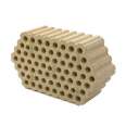 19 customized multi hole thermal storage grid bricks for hot air furnaces, made of permanent metal refractory technology