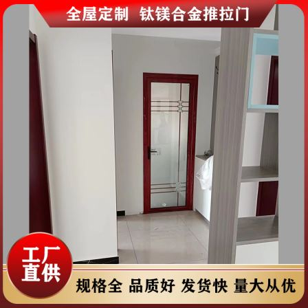 Simple tempered glass narrow frame bathroom aluminum alloy bathroom doors with various models and types