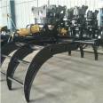 The base sells excavators, wood clips, hydraulic rotary steel grabbing machines, and provides various models